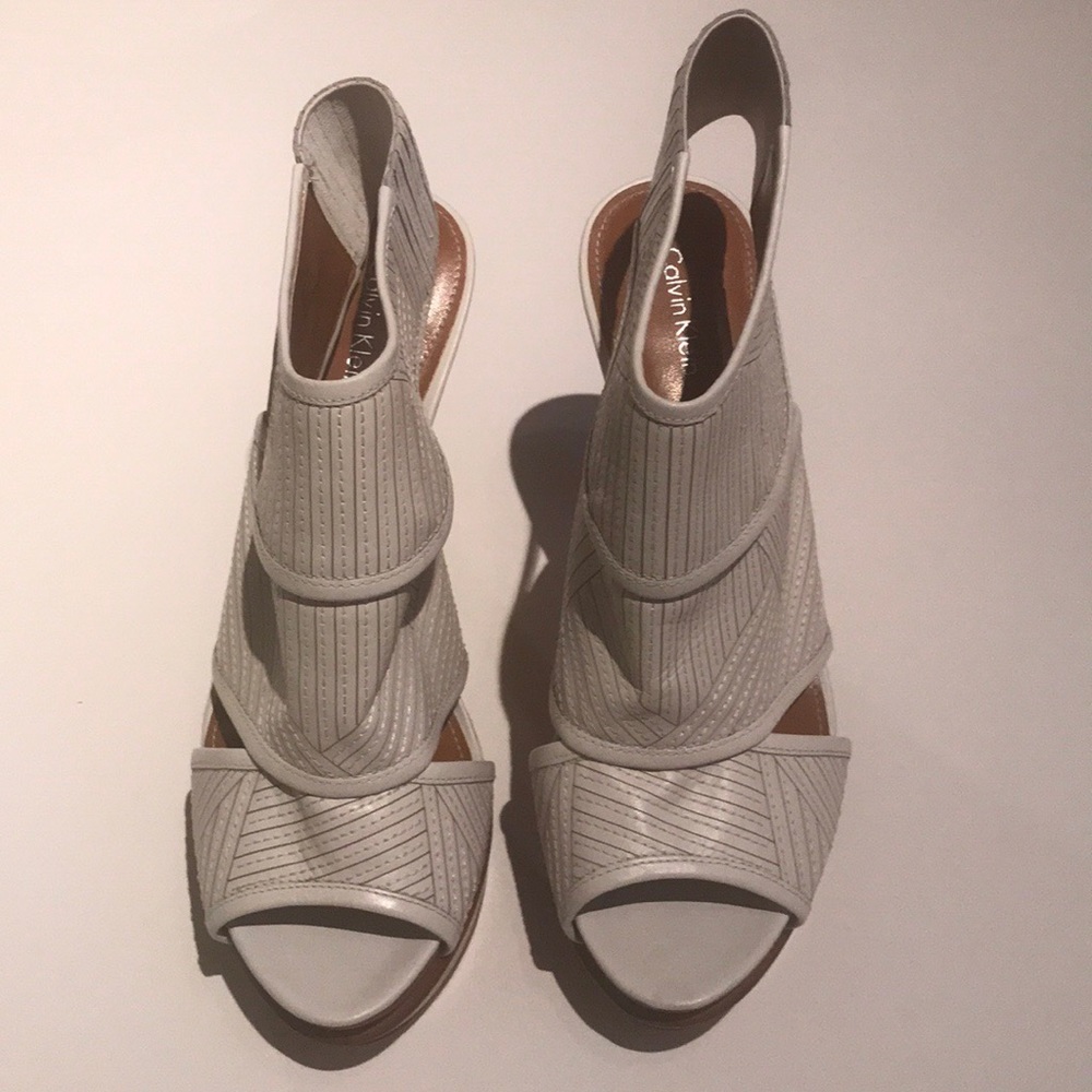 Hardly worn Calvin Klein platform heels.